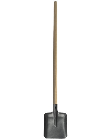 Scule și unelte - Lopată Tip C Gri Carbon cu coadă, lungime 270 mm, lățime 230 mm