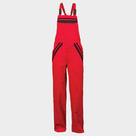 Pantaloni cu pieptar - LT1, Pantaloni cu pieptar din bumbac, 240 g/mp