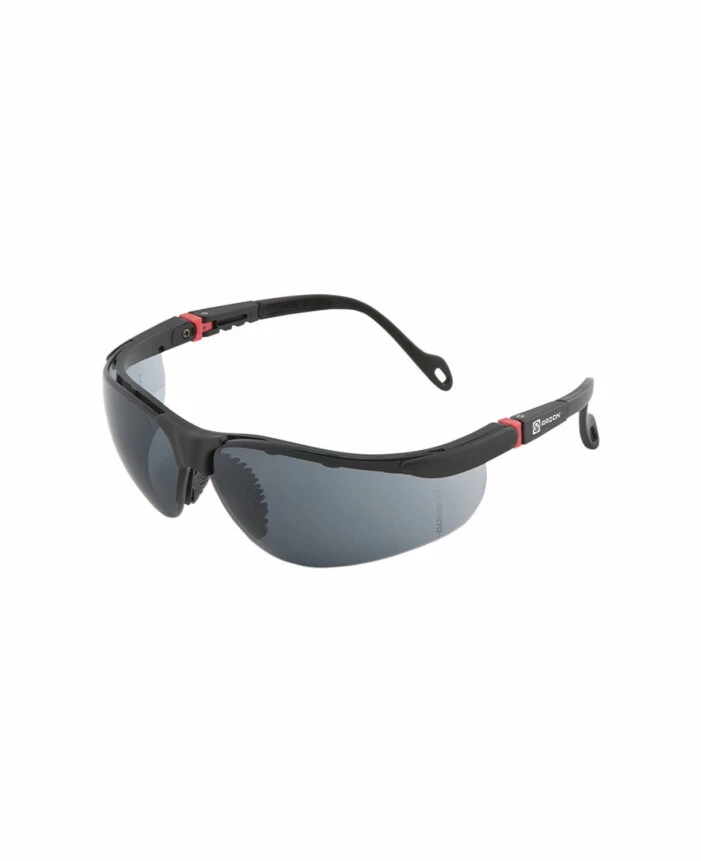 PROTECȚIA OCHILOR - M1100, Ochelari de protecție cu lentilă fumurie din policarbonat, filtru UV, tratament anti-aburire, tratament anti-zgâriere