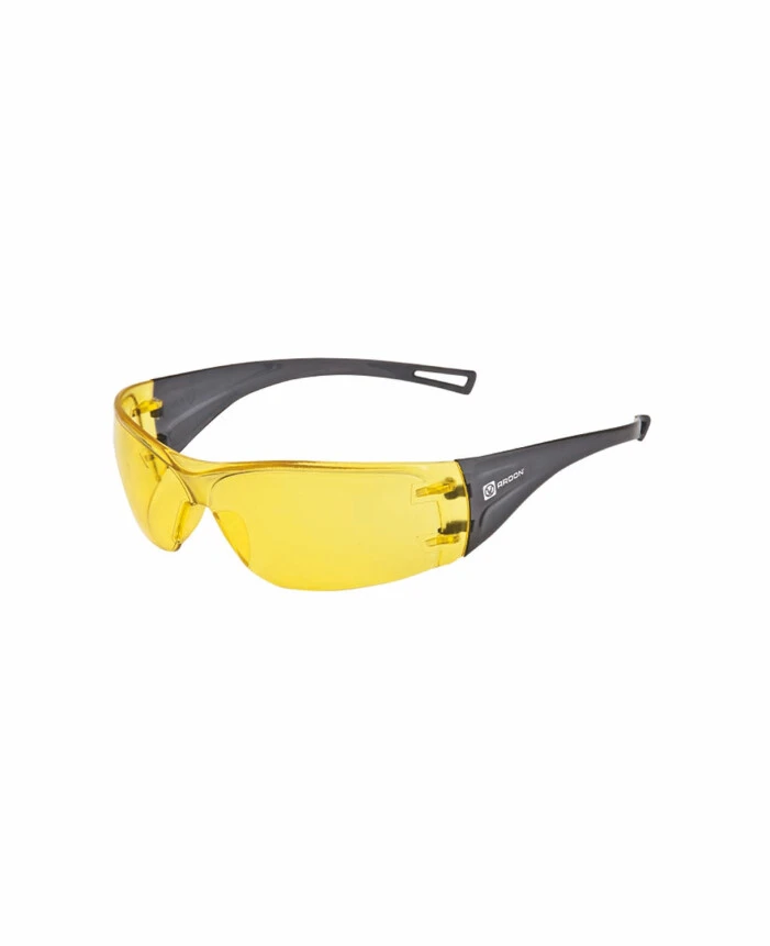 PROTECȚIA OCHILOR - M5200, Ochelari de protecție cu lentilă galbenă din policarbonat, filtru UV, tratament anti-aburire, tratament anti-zgâriere