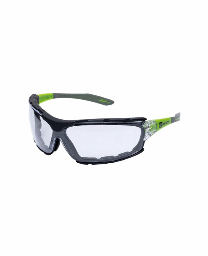 Ochelari de protecție - M6000, Ochelari de protecție din policarbonat cu lentilă incoloră, ramă interioară din spumă EVA, brațe nylon, anti-aburire și anti-zgâriere, EN 166/170