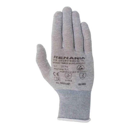 Mănuși de protecție - Mănuși ESD din tricot cu fir de carbon [set 10 perechi]