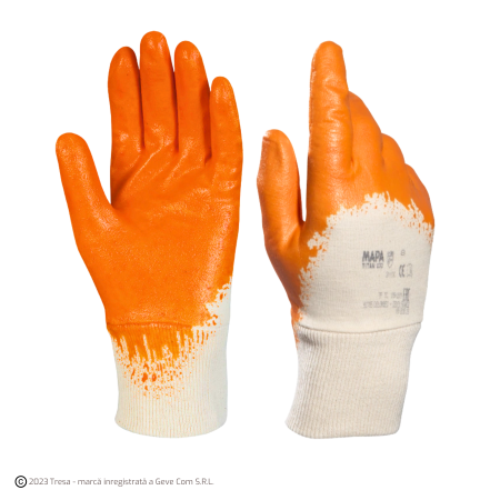 PROTECȚIA MÂINILOR - MAPA TITAN SUPERLITE 833, Mănuși de protecție din material textil, imersate în nitril