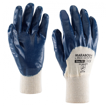 MARABOU, Mănuși de protecție din bumbac, imersate parțial in nitril [1]