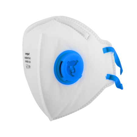 Mască de protecție FFP2 NR D cu supapă, pliabilă vertical [3]