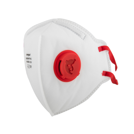 Mască de protecție FFP3 NR D cu supapă, pliabilă vertical [1]