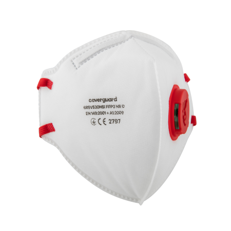 Protecție respiratorie de unică folosință - Mască de protecție FFP3 NR D cu supapă, pliabilă vertical