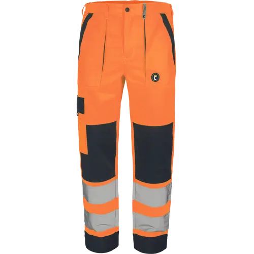 Îmbrăcăminte REFLECTORIZANTĂ (HI-VIS) - MAX NEO HV, Pantaloni în talie HI-VIS din poliester și bumbac, 250 g/mp