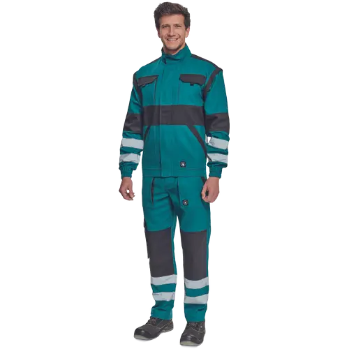 MAX NEO REFLEX, Jachetă din bumbac 100%, 260 g/mp, cu mâneci detașabile și elemente HI-VIS [2]