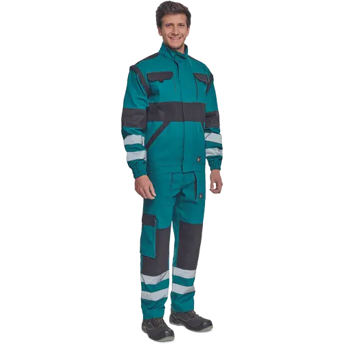 MAX NEO REFLEX, Jachetă din bumbac 100%, 260 g/mp, cu mâneci detașabile și elemente HI-VIS [3]