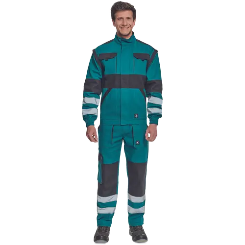 MAX NEO REFLEX, Jachetă din bumbac 100%, 260 g/mp, cu mâneci detașabile și elemente HI-VIS [4]