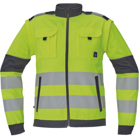 Îmbrăcăminte REFLECTORIZANTĂ (HI-VIS) - MAX VIVO HV, Costum reflectorizant din poliester și bumbac, 250 g/mp