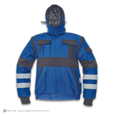 MAX WINTER RFLX, Jachetă de iarnă din bumbac 260 g/mp, mâneci detașabile, elemente HI-VIS, căptușeală termică [12]