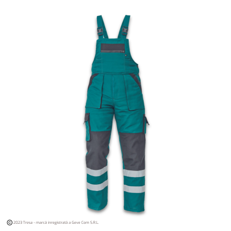 MAX WINTER RFLX, Pantaloni de iarnă cu pieptar din bumbac 260 g/mp, elemente HI-VIS, căptușeală termică [2]