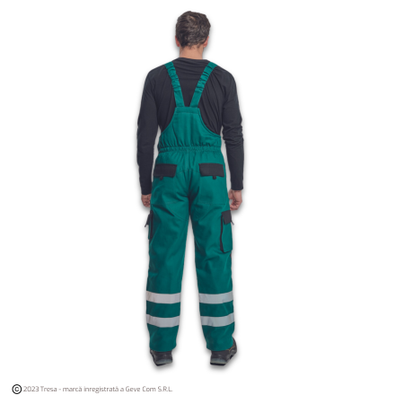 MAX WINTER RFLX, Pantaloni de iarnă cu pieptar din bumbac 260 g/mp, elemente HI-VIS, căptușeală termică [4]