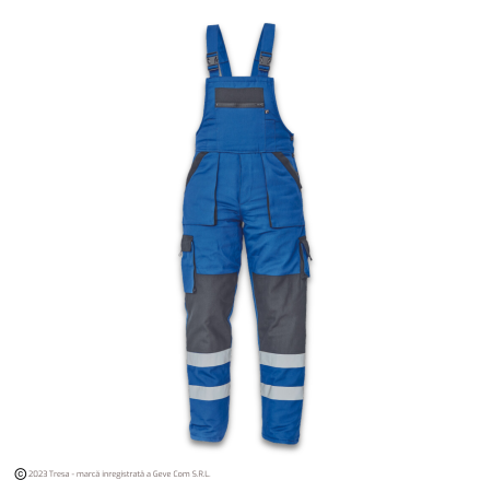 MAX WINTER RFLX, Pantaloni de iarnă cu pieptar din bumbac 260 g/mp, elemente HI-VIS, căptușeală termică [5]