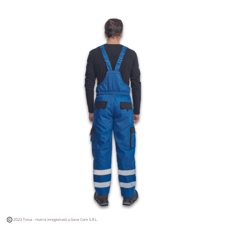 MAX WINTER RFLX, Pantaloni de iarnă cu pieptar din bumbac 260 g/mp, elemente HI-VIS, căptușeală termică [7]