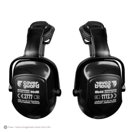 Antifoane externe cu prindere pe casca de protecție - MAX300, Antifoane externe din ABS cu prindere pe cască, fără metal, 30 dB