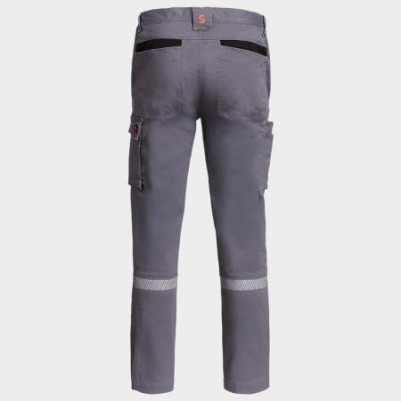 MELBOURNE STRETCH, Pantaloni în talie din bumbac cu elastan, 270 g/mp, genunchi ranforsați [1]