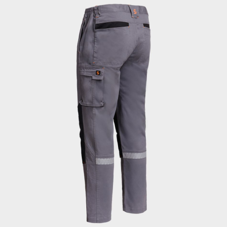 MELBOURNE STRETCH, Pantaloni în talie din bumbac cu elastan, 270 g/mp, genunchi ranforsați [4]