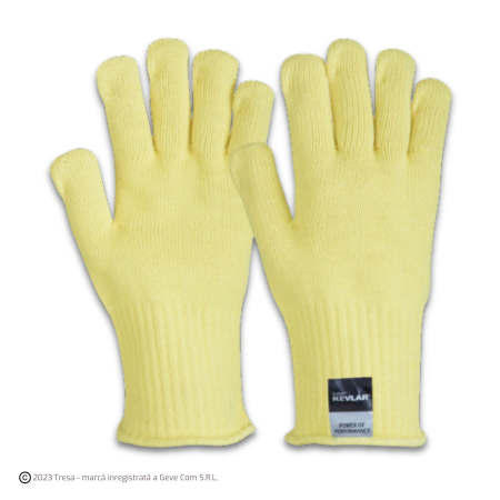 Protecție termică (căldură) - MERCUR, Mănuși de protecție termică din fire para amidă, căptușite (≤ 350°C)