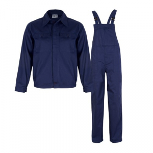 MEX, Costum salopetă cu pieptar din bumbac, 260 g/mp [2]