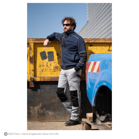 MIKAN, Jachetă fleece din bumbac și poliester, cu inserții Ripstop, 300 g/mp [2]