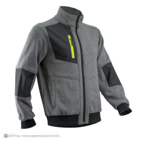 MIKAN, Jachetă fleece din bumbac și poliester, cu inserții Ripstop, 300 g/mp [3]