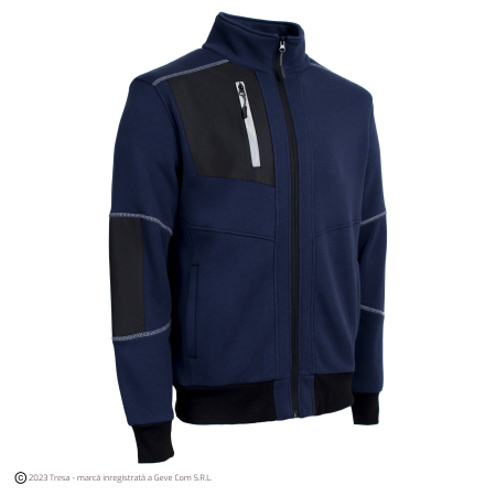 Tricouri si bluze - MIKAN, Jachetă fleece din bumbac și poliester, cu inserții Ripstop, 300 g/mp