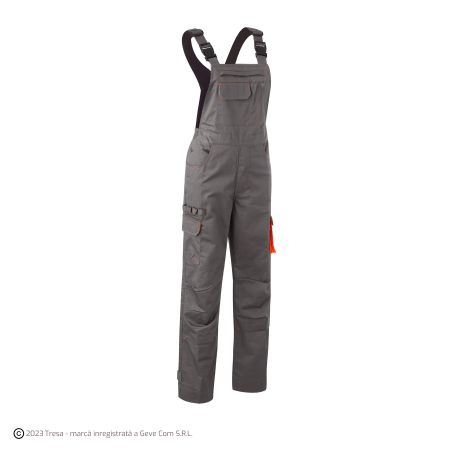 MISTI, Salopetă cu pieptar din bumbac-poliester, întărituri genunchi, 245 g/mp [1]