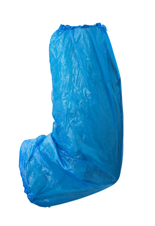 MO45331, Mânecuțe de Unică Folosință din Polietilenă, 16 µm, Lungime 40 cm, Albastru [100 buc./cutie] [0]
