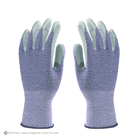 Protecție tăiere - MO6840, Mănuși de protecție din material textil, imersate în PVC, cu întăritură din nitril