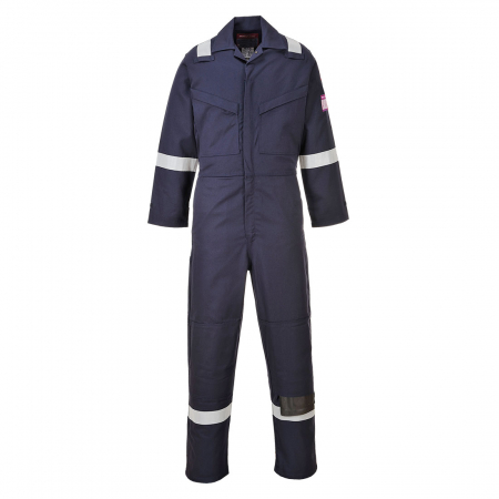 Costume | Combinezoane Ignifuge - MODAFLAME - MX28, Combinezon HI VIS antistatic, antichimic, ignifug din modacrilic, bumbac și fibre carbon, 280 g/mp