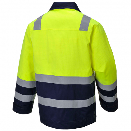 MODAFLAME - MV25, Jacheta HI VIS antistatică. antichimică, ignifugă din modacrilic, bumbac și fibre carbon, 280 g/mp [1]