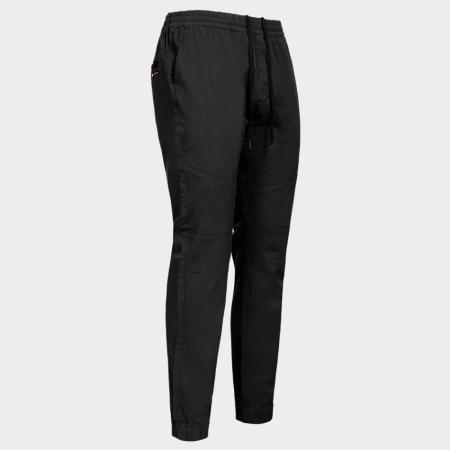 MOVE, Pantaloni în talie tip jogger din bumbac, 135 g/mp [4]