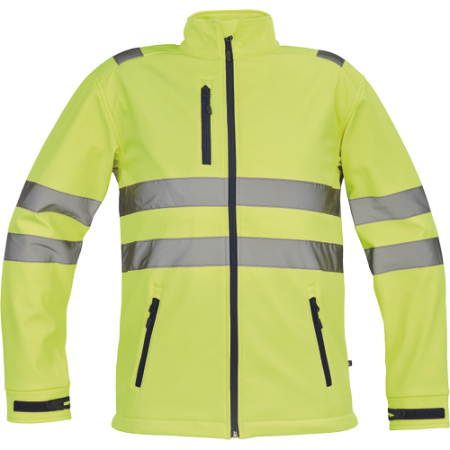 Îmbrăcăminte REFLECTORIZANTĂ (HI-VIS) - MURCIA HV SOFTSHELL, Jachetă reflectorizantă din poliester