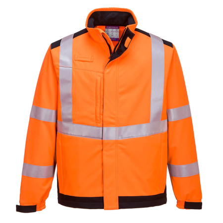 IMBRACAMINTE - MV72, Jachetă softshell HI-VIS din 100% poliester, 350 g/mp