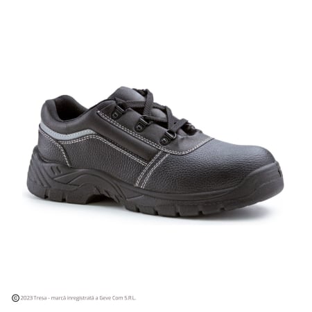 Pantofi - NACRITE LOW S1P, Pantofi de protecție din piele șpalt cu bombeu metalic, lamela antiperforatie, talpă SRC