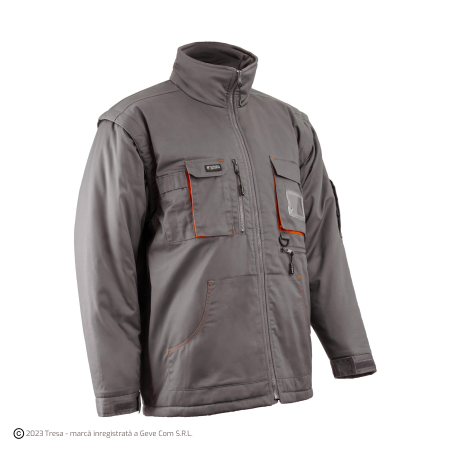 Jachete - NAVY/PADDOCK II, Parka de iarnă cu glugă detașabilă, din twill bumbac-poliester, căptușeală 220 g/mp