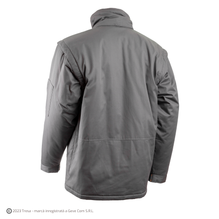 NAVY/PADDOCK II, Parka de iarnă cu glugă detașabilă, din twill bumbac-poliester, căptușeală 220 g/mp [5]