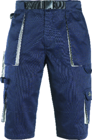 Pantaloni scurti - NAVY, Pantaloni scurți tip bermude din twill bumbac-poliester, 245 g/mp
