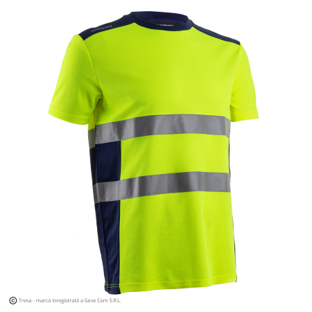 Îmbrăcăminte REFLECTORIZANTĂ (HI-VIS) - NEKKI, Tricou de înaltă vizibilitate din bumbac/poliester 150 g/mp