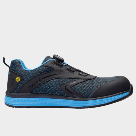 ÎNCĂLȚĂMINTE - NEO MATRIX S1PS, Pantofi de protecție din material textil și piele nubuck, bombeu compozit