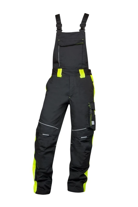 Pantaloni cu pieptar - NEON, Pantaloni cu pieptar din poliester și bumbac, 270 g/mp