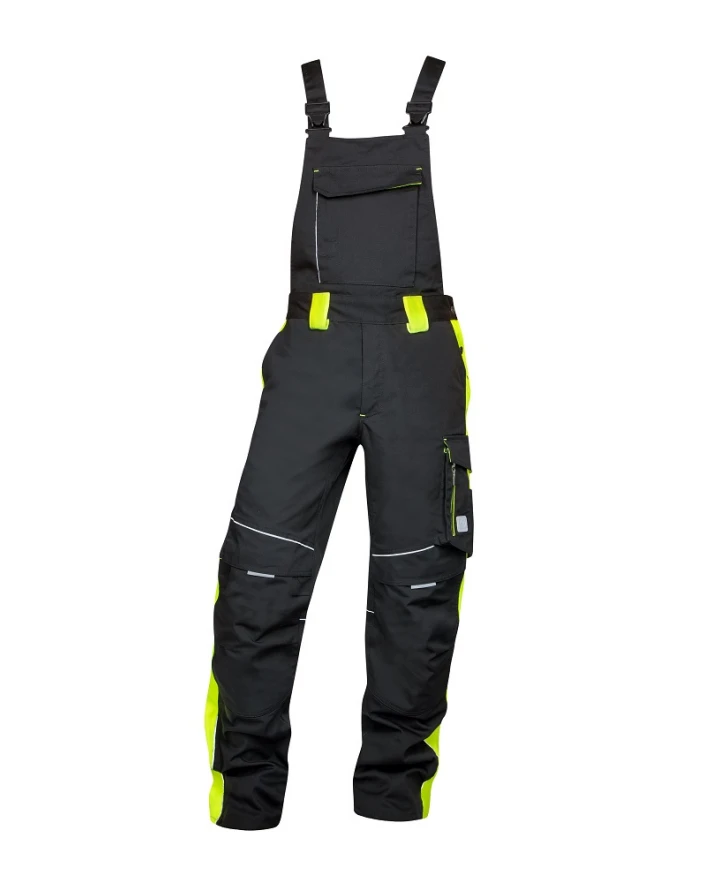 Pantaloni Termoizolanti - NEON, Pantaloni de iarnă cu pieptar din poliester și bumbac, 270 g/mp, căptușeală din fleece periat 190 g/mp