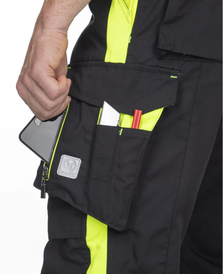 NEON, Pantaloni de iarnă cu pieptar din poliester și bumbac, 270 g/mp, căptușeală din fleece periat 190 g/mp [4]