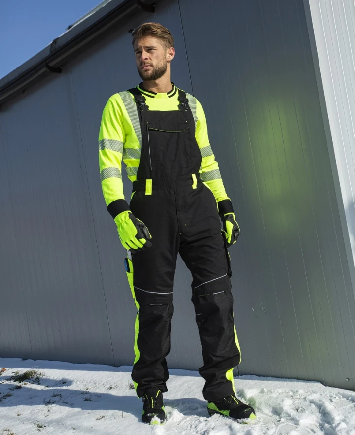 NEON, Pantaloni de iarnă cu pieptar din poliester și bumbac, 270 g/mp, căptușeală din fleece periat 190 g/mp [5]