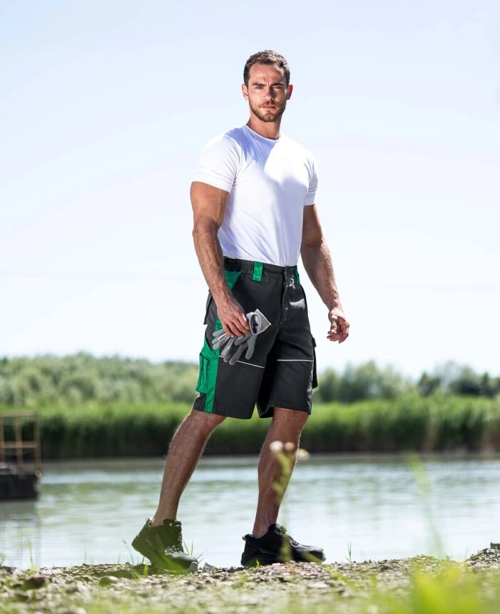 IMBRACAMINTE - NEON, Pantaloni scurți de lucru din tercot canvas, 270 g/mp