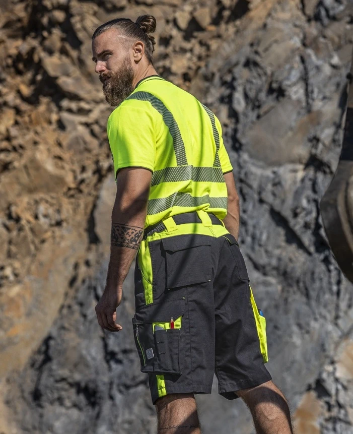 NEON, Pantaloni scurți de lucru din poliester și bumbac, 270 g/mp [3]
