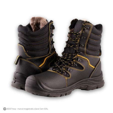 Bocanci - NEW JILIN S1P, Bocanci de protectie cu bombeu din otel, lamela antiperforatie, talpa SRC